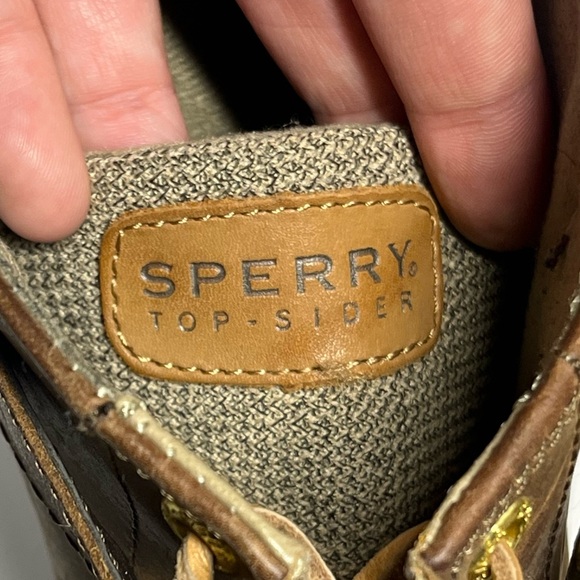 Sperry Women’s 9 Brown Leather Duck Boots Non-Marking Sole Lace Zip Riding Style - Picture 11 of 15